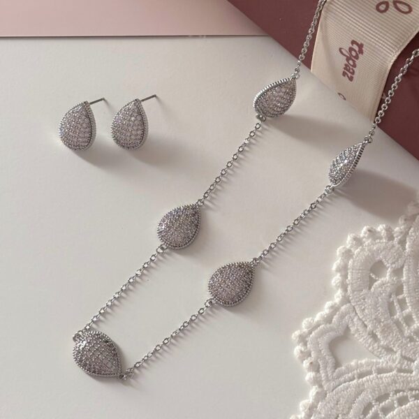 Raindrop Radiance Set Silver 925 plated